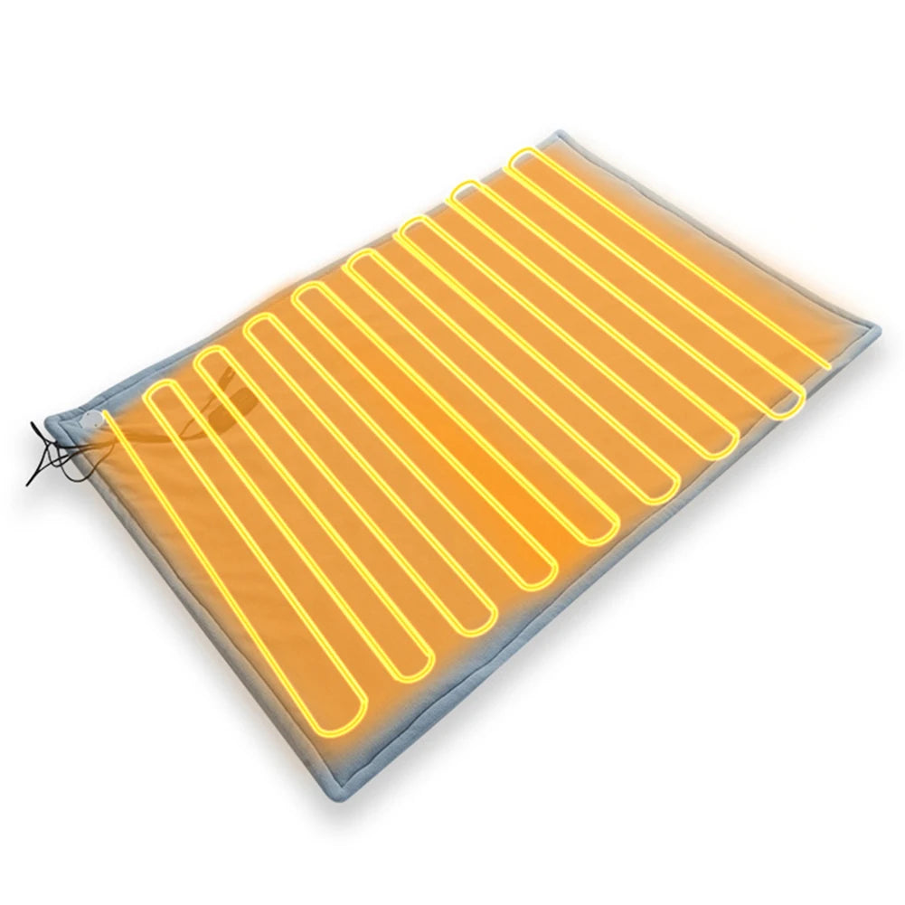 Car Electric Heated Blanket Body Warmer Blanket Fast Heating 12V Soft Heating Mat 9 Adjustable Temperature for Car Camping - Wild Paw Outdoors