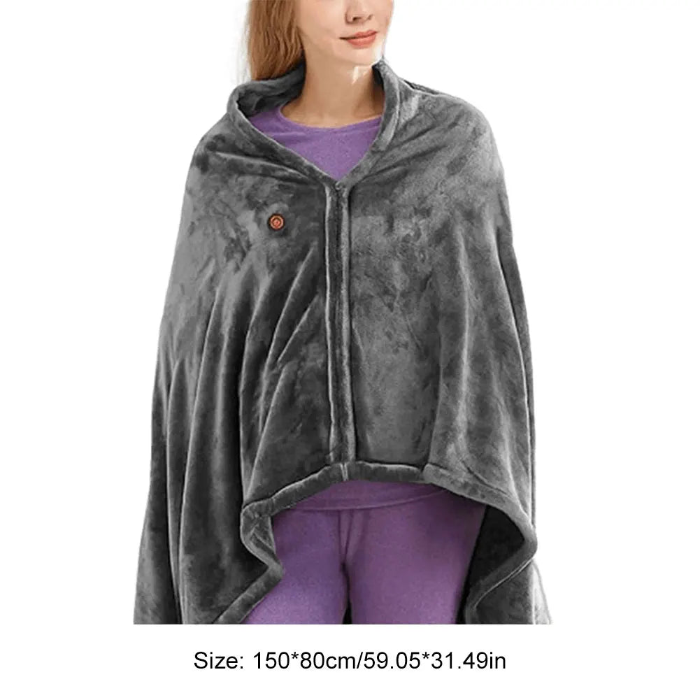 USB Electric Heated Blanket With 3 Heating Levels Fleece - Wild Paw Outdoors