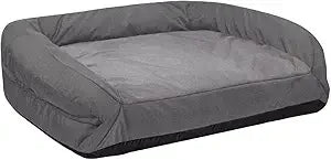 Tough Bolster Nesting Pillow X-Large Sofa Dog Bed with Removable Washable Cover Durable Water Resistant - Wild Paw Outdoors