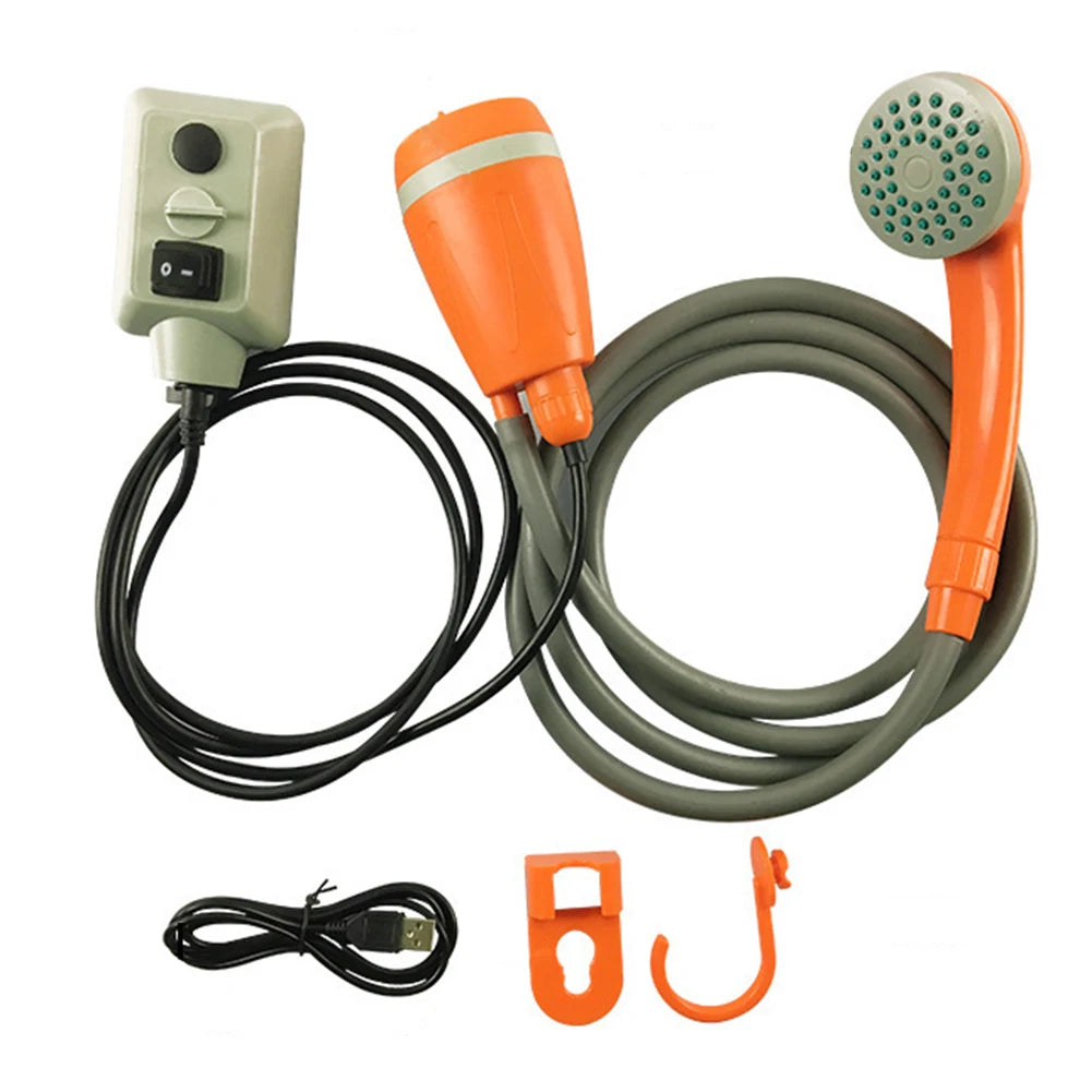 Rechargeable Portable Camping Shower Pump For Outdoor Use