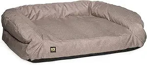 Tough Bolster Nesting Pillow X-Large Sofa Dog Bed with Removable Washable Cover Durable Water Resistant - Wild Paw Outdoors