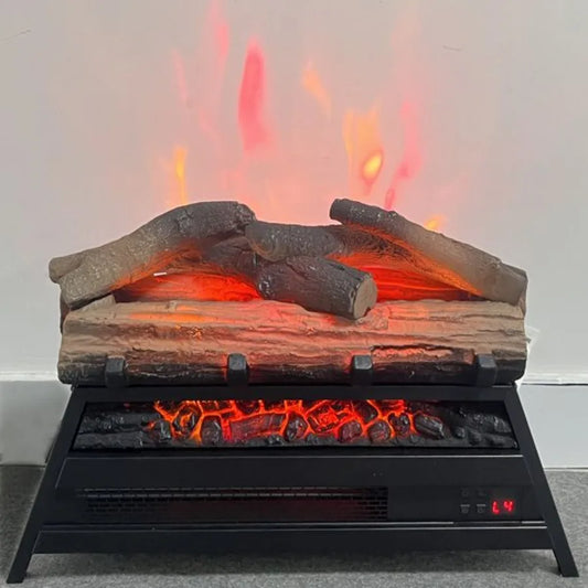 23 Inch Electric Fireplace 3D Log Set Infrared Heater