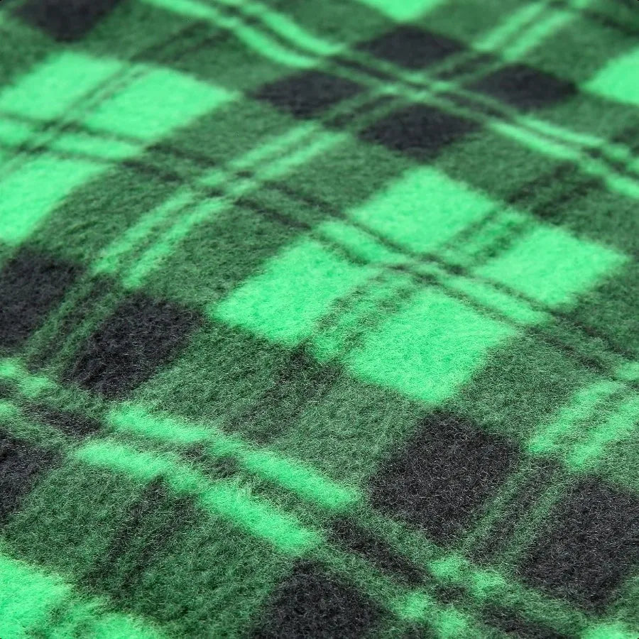 Heated 12 Volt Electric Blanket for Car RV Travel Green Plai