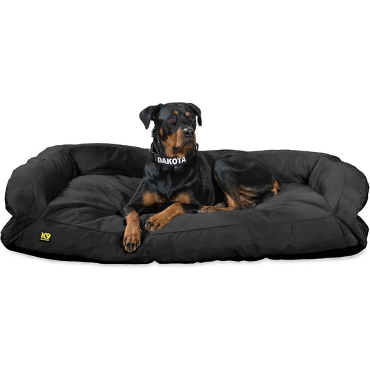 Tough Bolster Nesting Pillow X-Large Sofa Dog Bed with Removable Washable Cover Durable Water Resistant - Wild Paw Outdoors