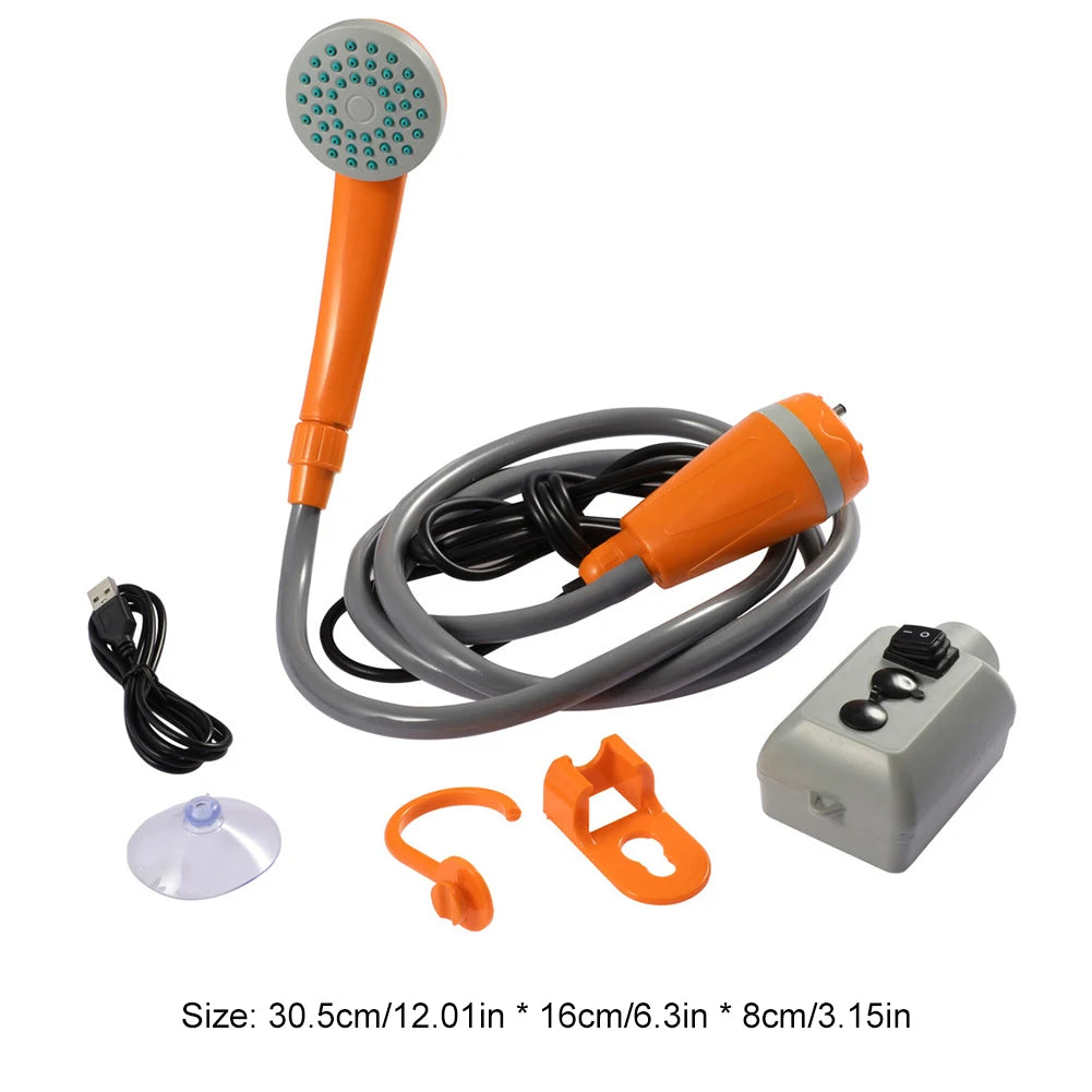 Rechargeable Portable Camping Shower Pump For Outdoor Use