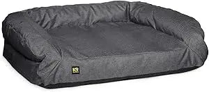 Tough Bolster Nesting Pillow X-Large Sofa Dog Bed with Removable Washable Cover Durable Water Resistant - Wild Paw Outdoors