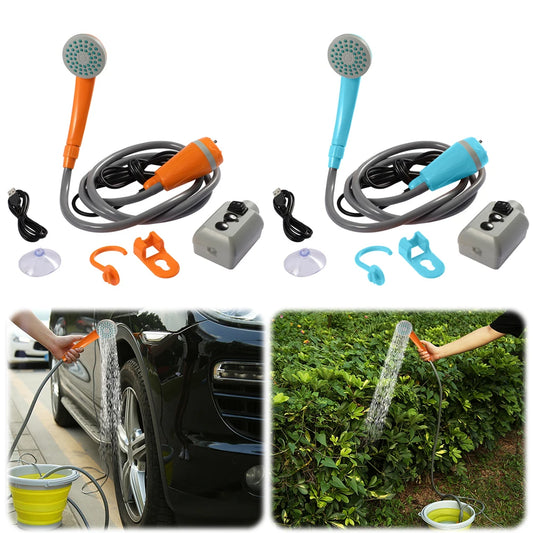 Rechargeable Portable Camping Shower Pump For Outdoor Use