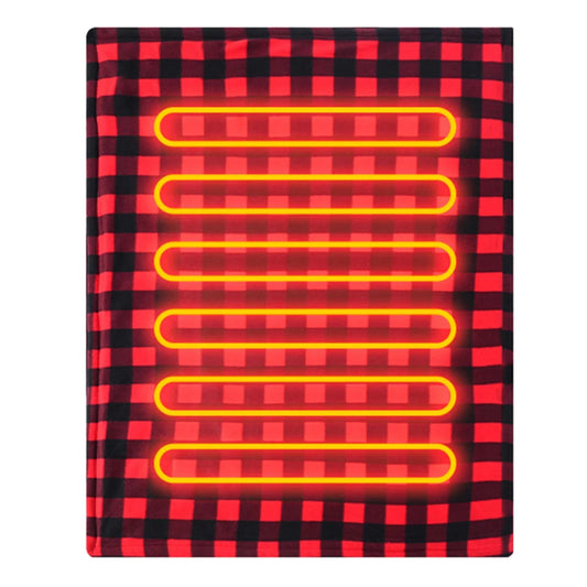 Car Electric Heated Blanket Body Warmer Blanket Fast Heating 12V Soft Heating Mat 9 Adjustable Temperature for Car Camping