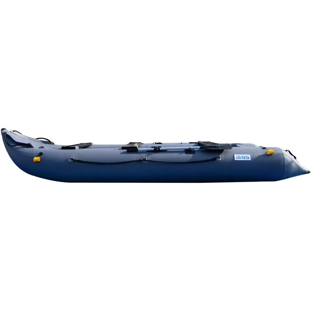 14.1ft Inflatable Boat Kayak for 3 Persons Canoe Fishing Pontoon Boat - Wild Paw Outdoors