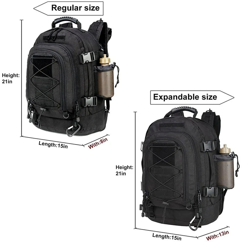 LQARMY 60L Military Tactical Backpack Army Molle Assault Rucksack Outdoor Travel Hiking Camping Hunting mochila hombre - Wild Paw Outdoors