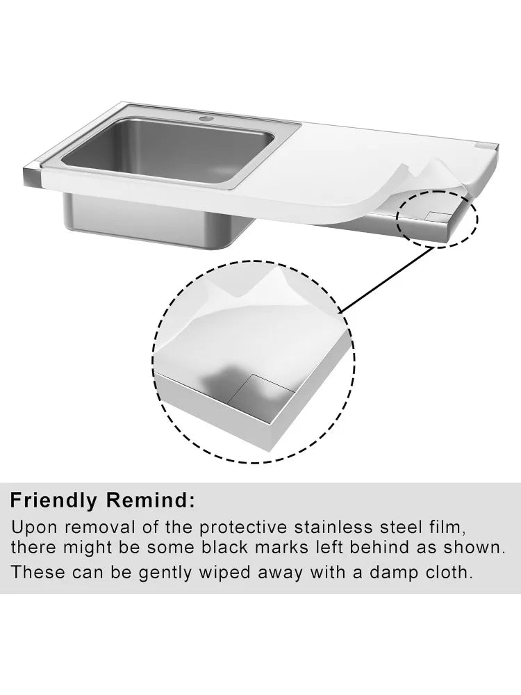 Outdoor Grill Table with Sink Metal Grill Cart Outdoor Kitchen Island with Stainless Steel Sink 57 Inch by 21.65 Inch - Wild Paw Outdoors