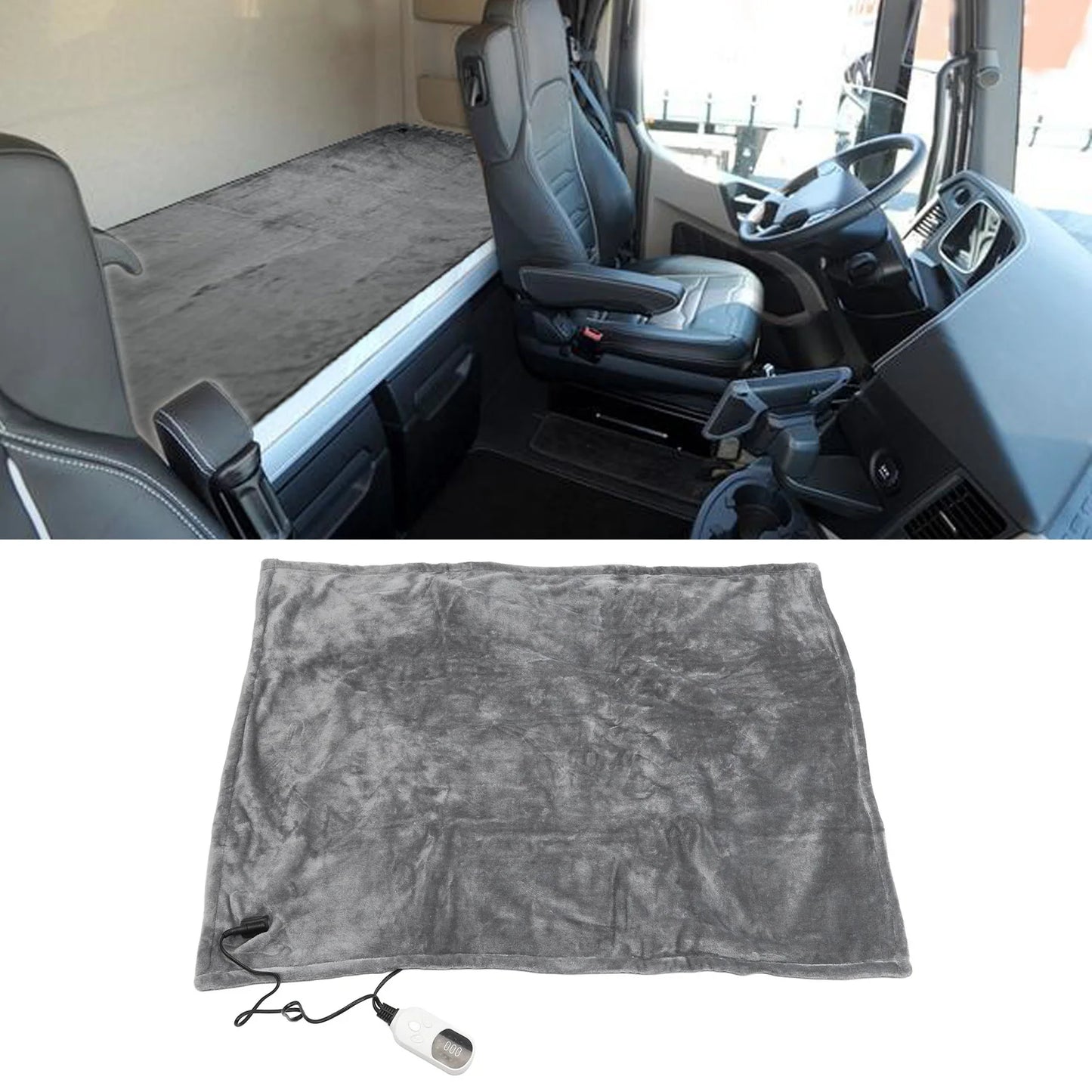 72W Heated Flannel Car Blanket Electric 12V For Travel
