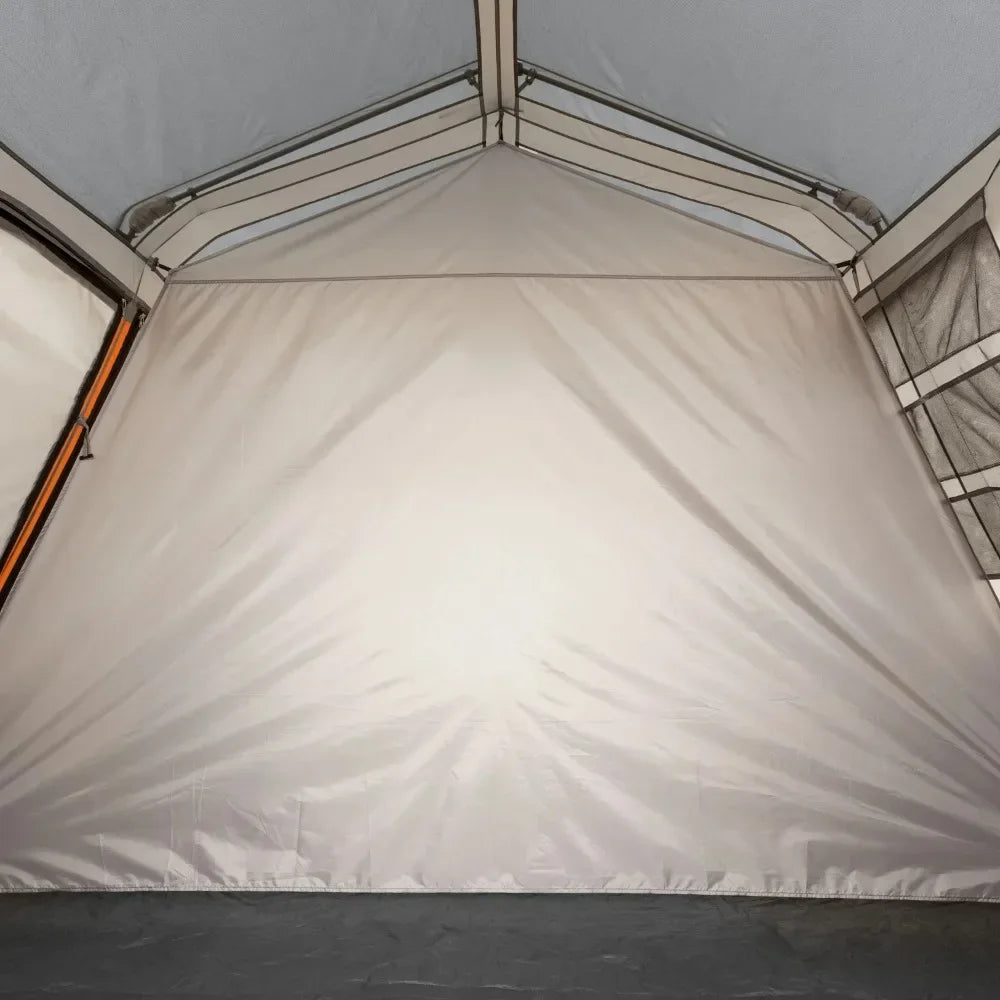 10 Person Camping Tent 14 x 10 Instant Cabin Tent with Room Divider for Two Rooms - Wild Paw Outdoors