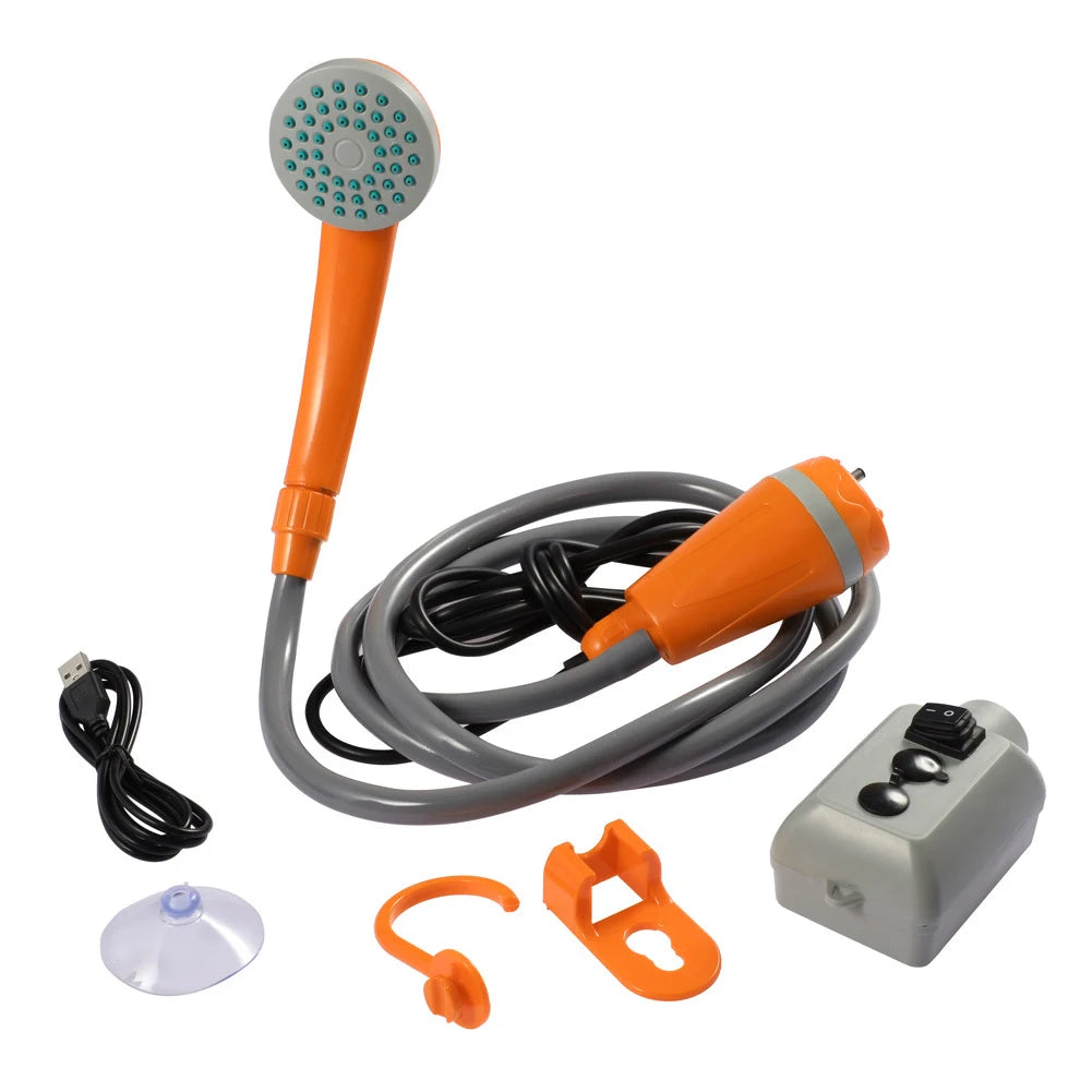 Rechargeable Portable Camping Shower Pump For Outdoor Use