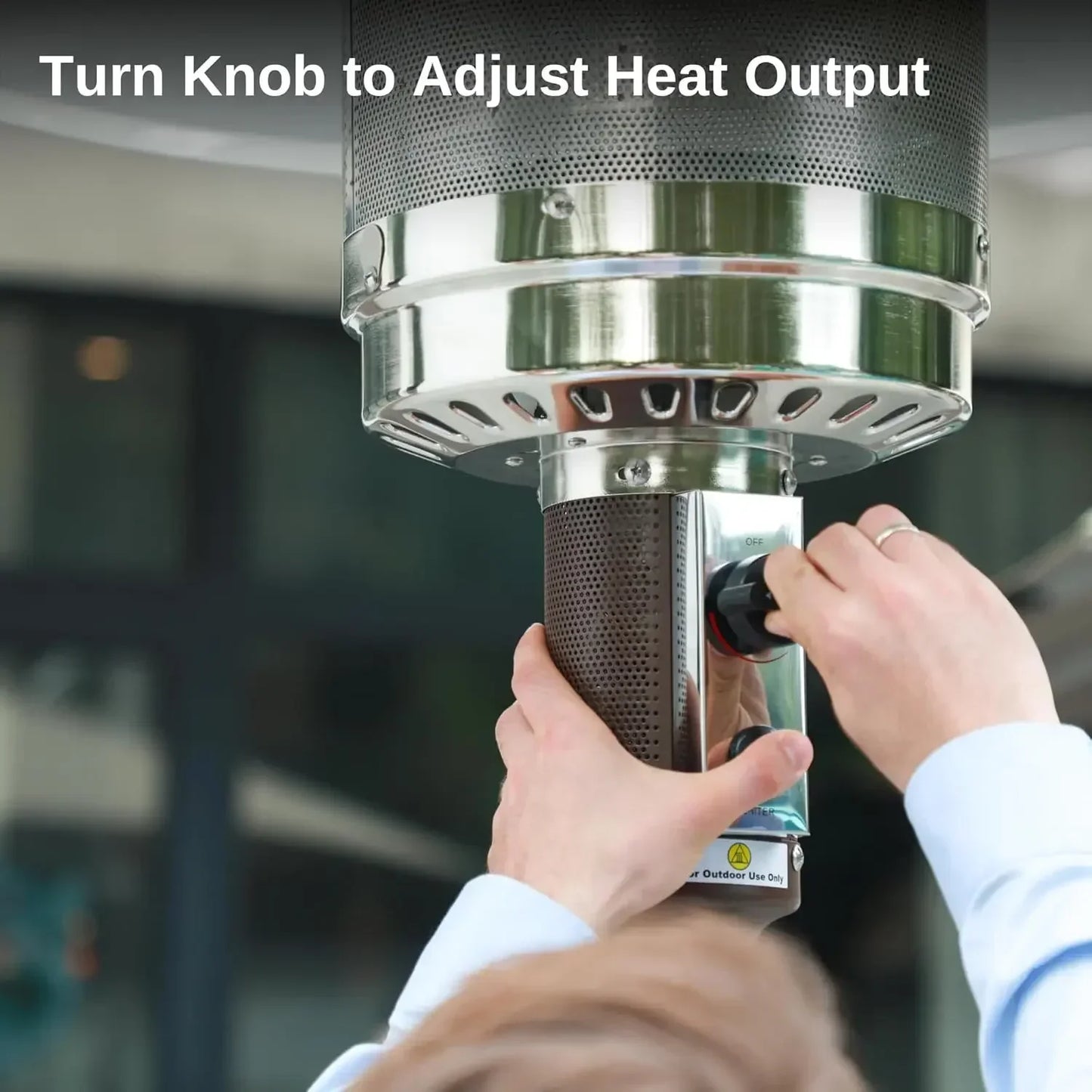48000 BTU Outdoor Patio Heater With Round Table Bronze