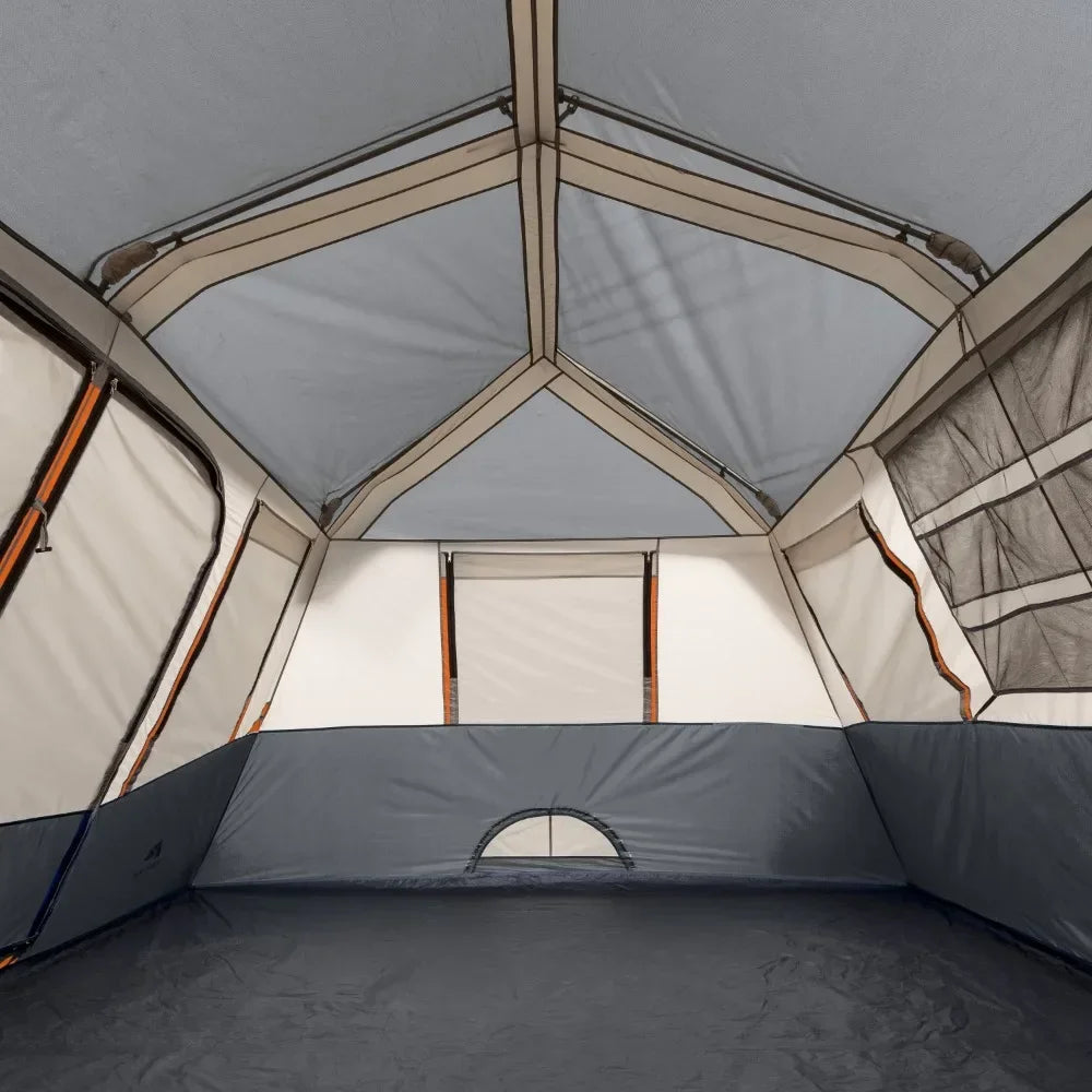 10 Person Camping Tent 14 x 10 Instant Cabin Tent with Room Divider for Two Rooms - Wild Paw Outdoors